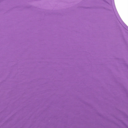 Womens UK Size 20 Gabriella Vicenza Purple Basic Tank