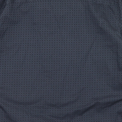 The Collection Debenhams Mens Blue Check Polyester  Button-Up Size 2XL Collared Button - Tailored fit