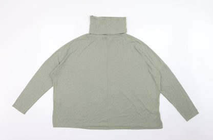 Primark Womens Green Roll Neck  Polyester Pullover Jumper Size 10