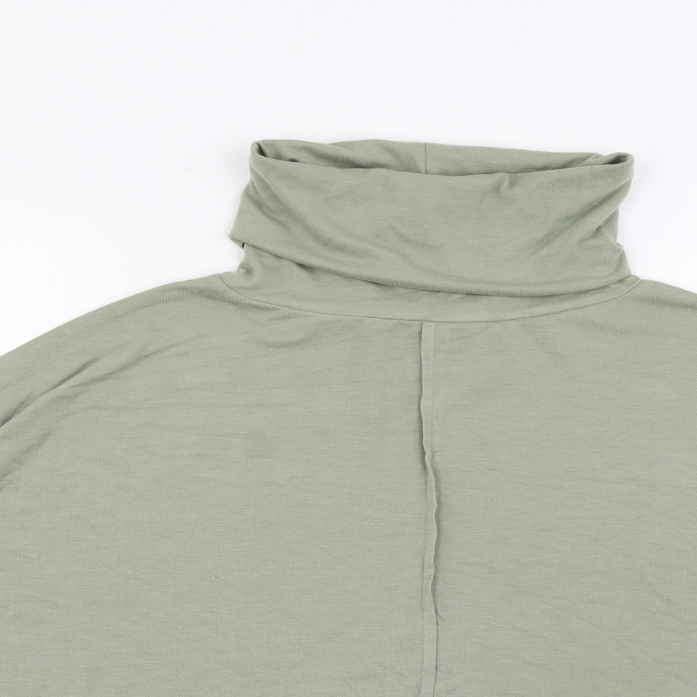 Primark Womens Green Roll Neck  Polyester Pullover Jumper Size 10