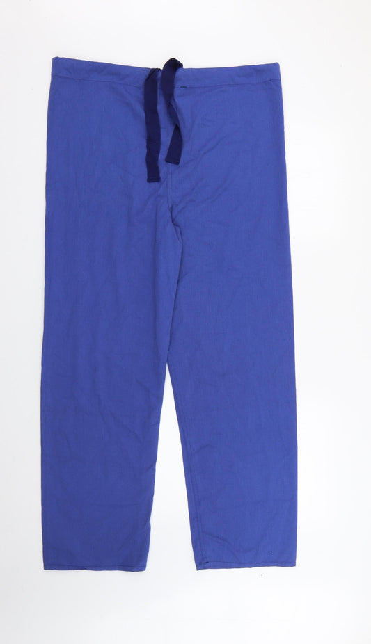 Womens UK Size S Preworn Regular Fit  Blue Trousers