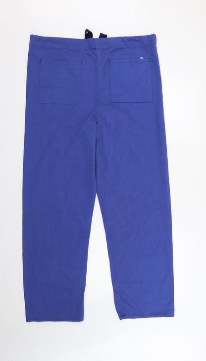 Womens UK Size S Preworn Regular Fit  Blue Trousers