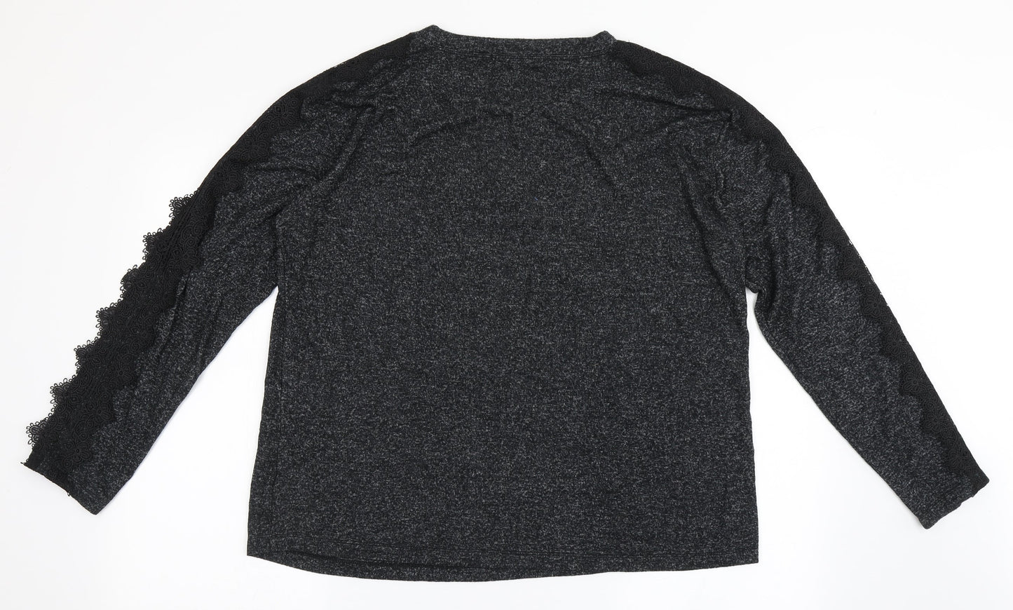 Womens UK Size L COIN 1804 Black Basic T-Shirt