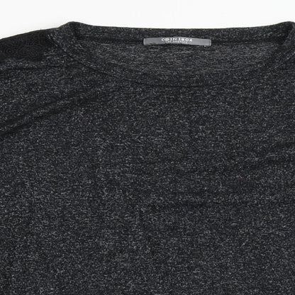 Womens UK Size L COIN 1804 Black Basic T-Shirt