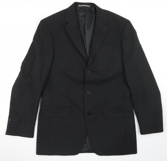 Mens UK Size 38 NEXT Regular Black Suit Jacket