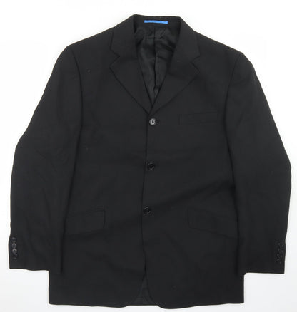 Mens UK Size 38 Willson Regular Black Suit Jacket