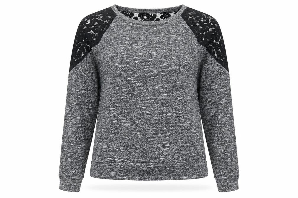 Womens UK Size 6 Atmosphere Grey Basic T-Shirt