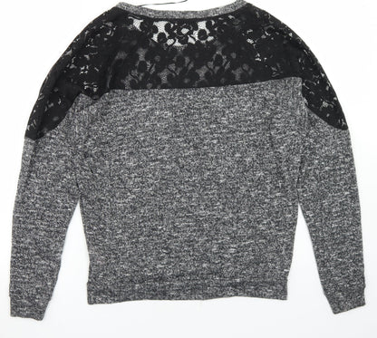 Womens UK Size 6 Atmosphere Grey Basic T-Shirt