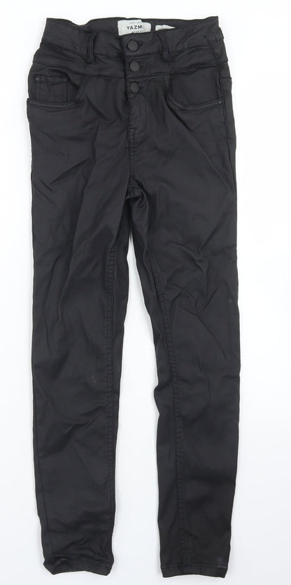 New Look Womens Black  Viscose Skinny Jeans Size 8 L24 in Regular Button