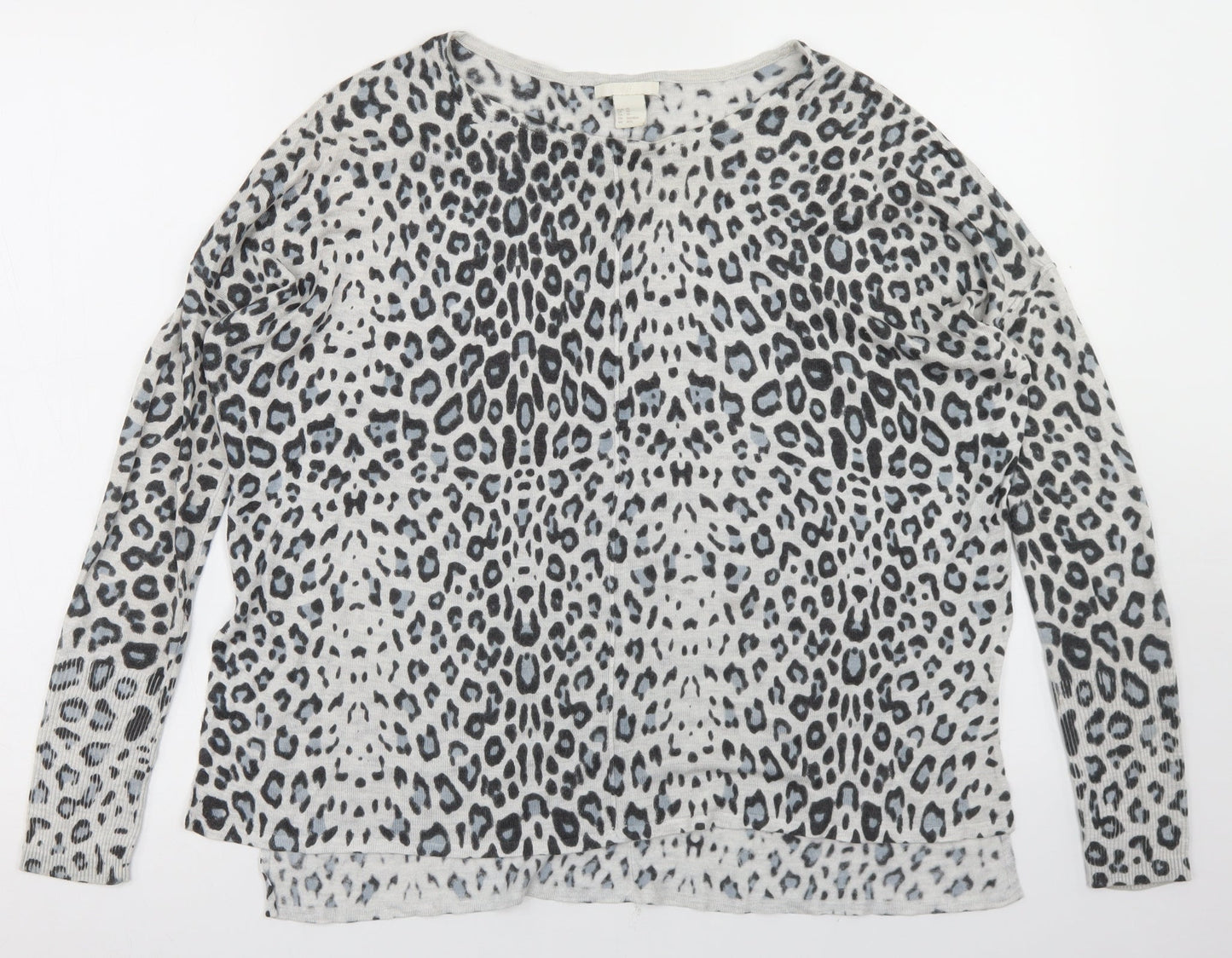 Womens UK Size XS H&M Grey Pullover Jumper