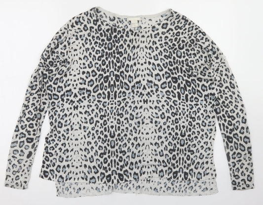Womens UK Size XS H&M Grey Pullover Jumper