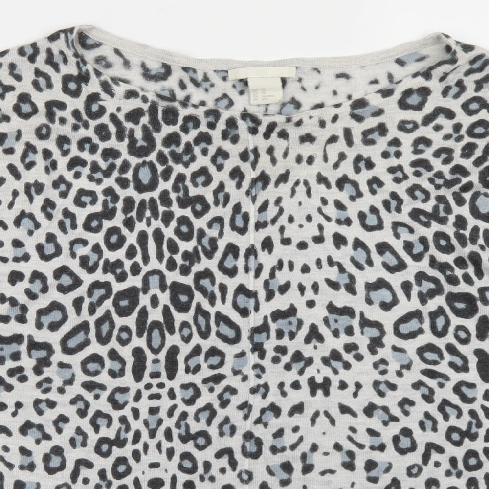 Womens UK Size XS H&M Grey Pullover Jumper