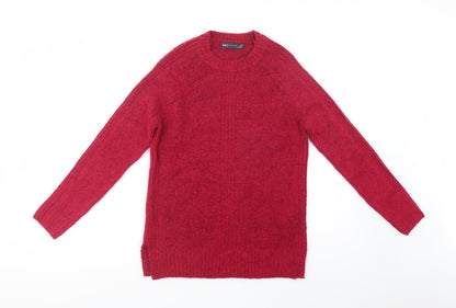 Womens UK Size XS Marks and Spencer Pink Pullover Jumper