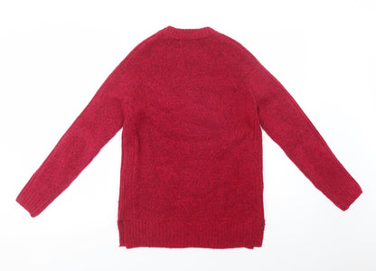 Womens UK Size XS Marks and Spencer Pink Pullover Jumper