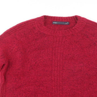 Womens UK Size XS Marks and Spencer Pink Pullover Jumper