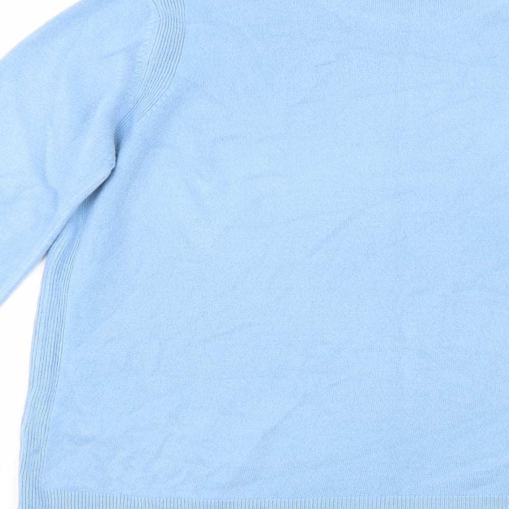 Womens UK Size 14 Marks and Spencer Blue Pullover Jumper