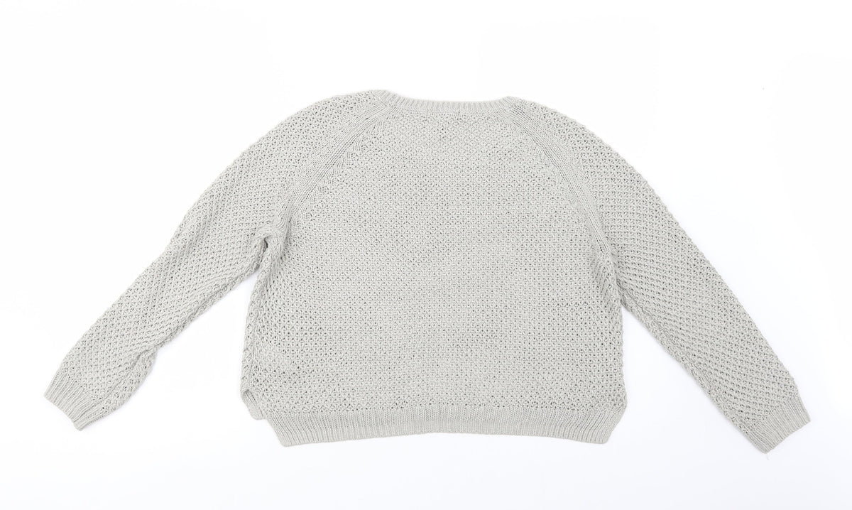 Womens UK Size M H&M Grey Pullover Jumper