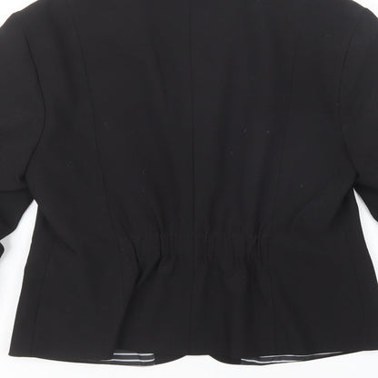 Fishb Womens Black   Jacket Blazer Size XL  Button