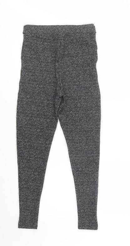 TU Womens Grey  Polyester Jegging Leggings Size 8 L29 in