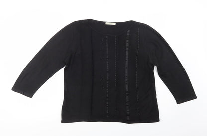 Womens UK Size 14 Marks and Spencer Black Pullover Jumper