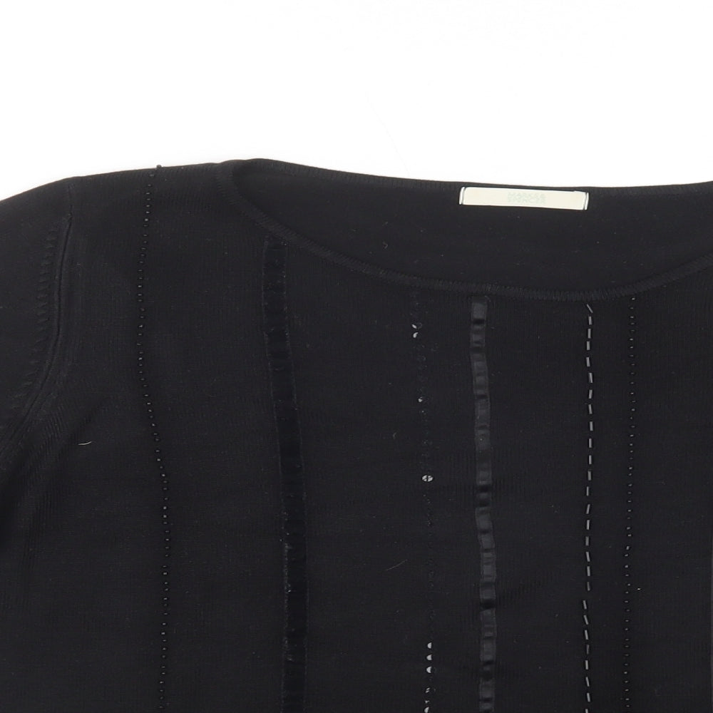 Womens UK Size 14 Marks and Spencer Black Pullover Jumper