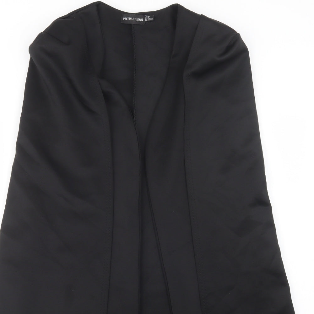 Womens UK Size 12 PRETTYLITTLETHING Black Jacket