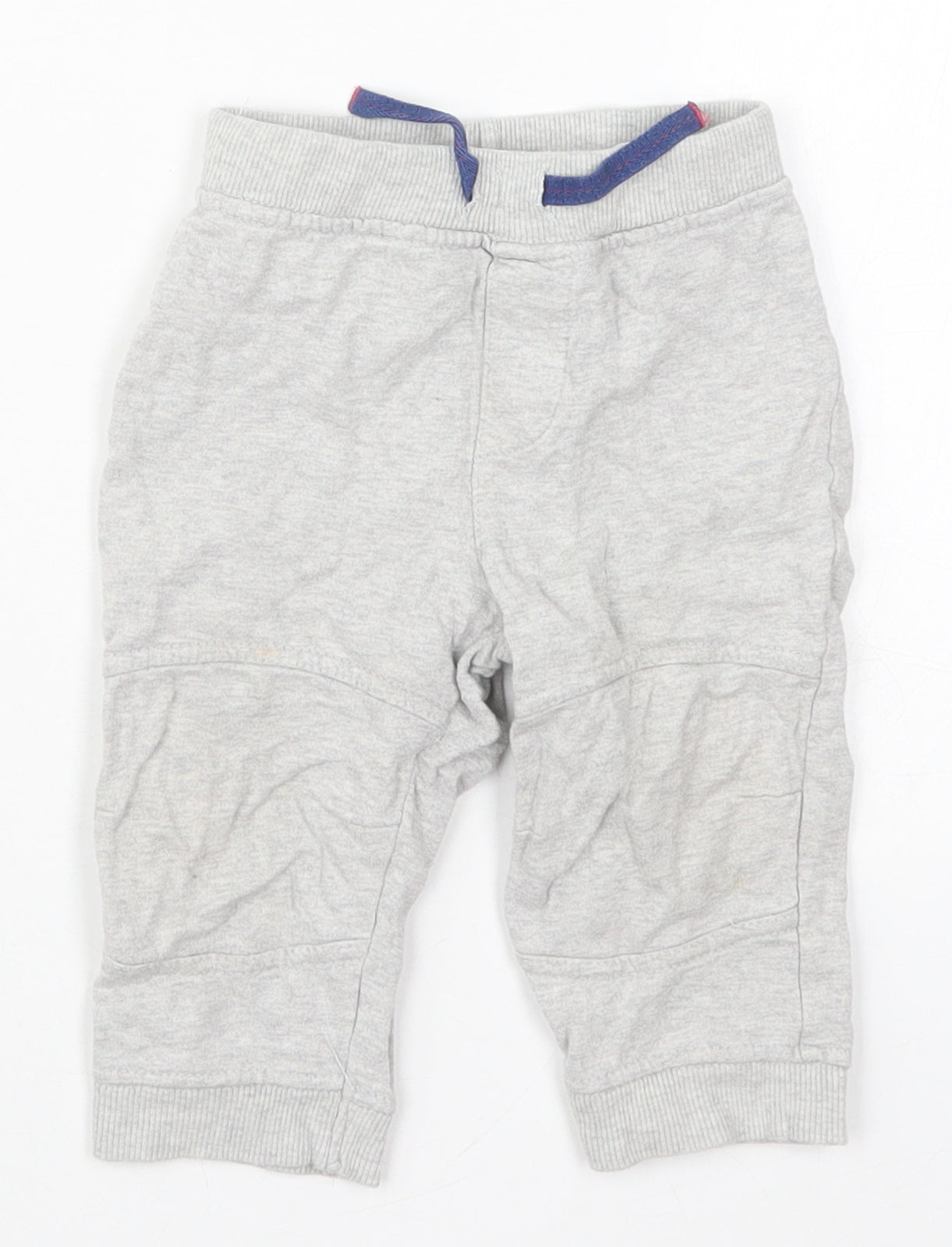 Bluezoo Boys Grey  Cotton Sweatpants Trousers Size 9-12 Months  Drawstring