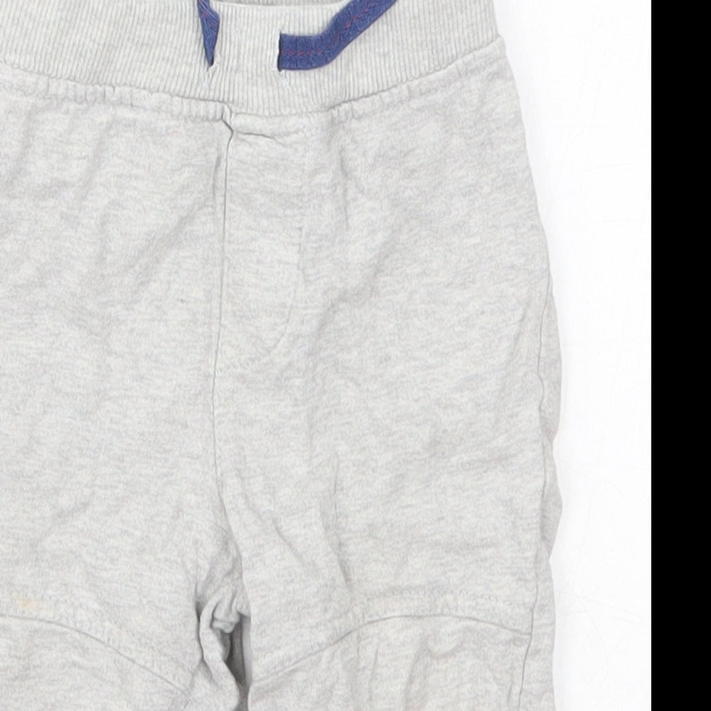 Bluezoo Boys Grey  Cotton Sweatpants Trousers Size 9-12 Months  Drawstring