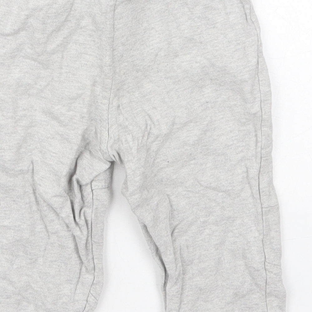Bluezoo Boys Grey  Cotton Sweatpants Trousers Size 9-12 Months  Drawstring