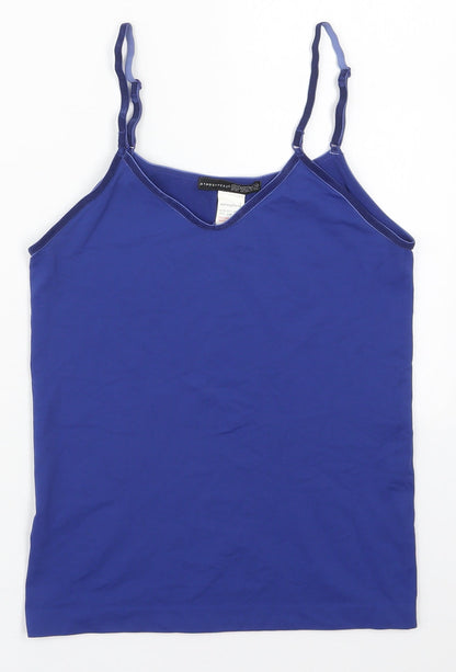 Womens UK Size 10 Atmosphere Blue Basic Tank