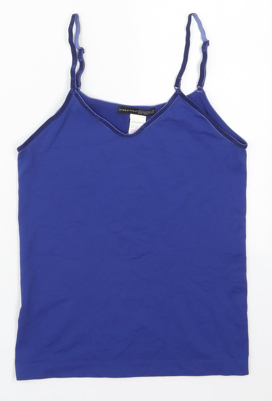 Womens UK Size 10 Atmosphere Blue Basic Tank