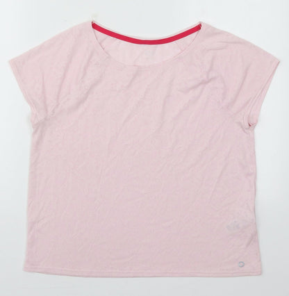 Womens UK Size 12 Marks and Spencer Pink Basic T-Shirt