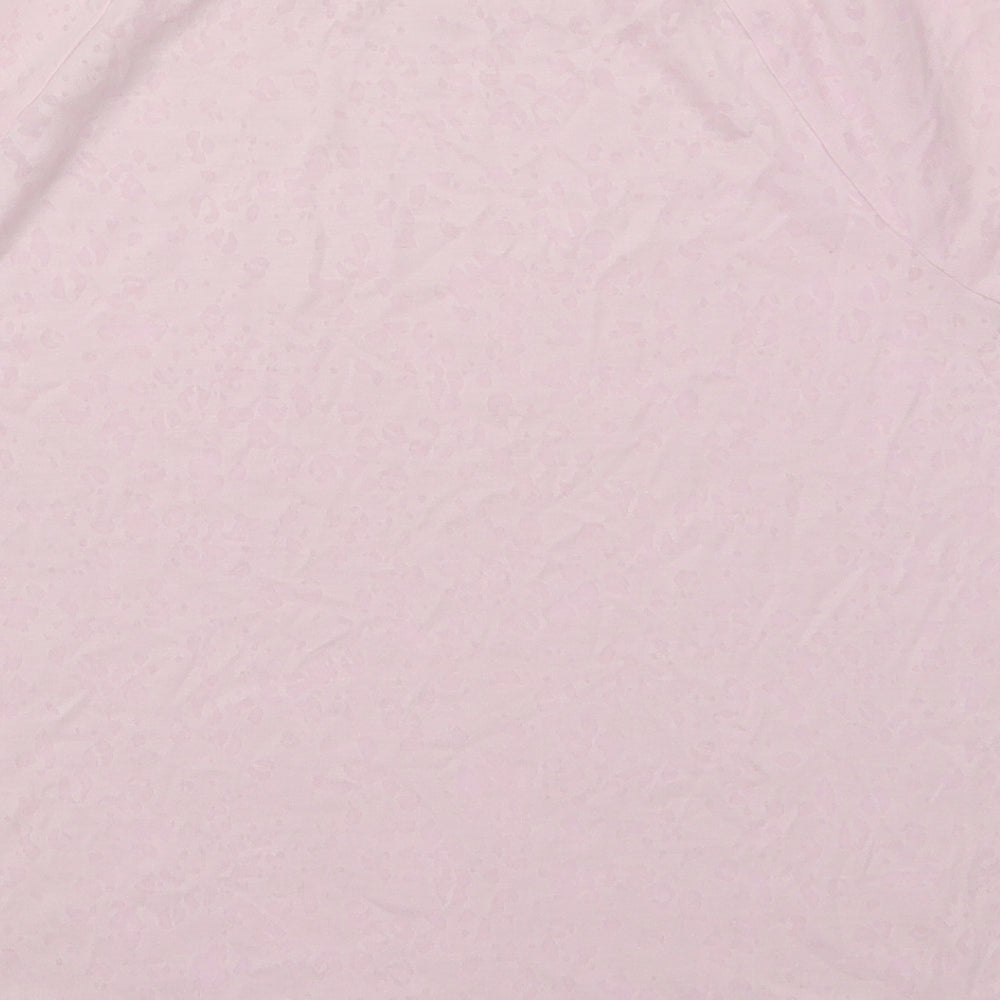 Womens UK Size 12 Marks and Spencer Pink Basic T-Shirt