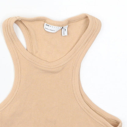 Womens UK Size 6 ASOS Beige Cropped Tank