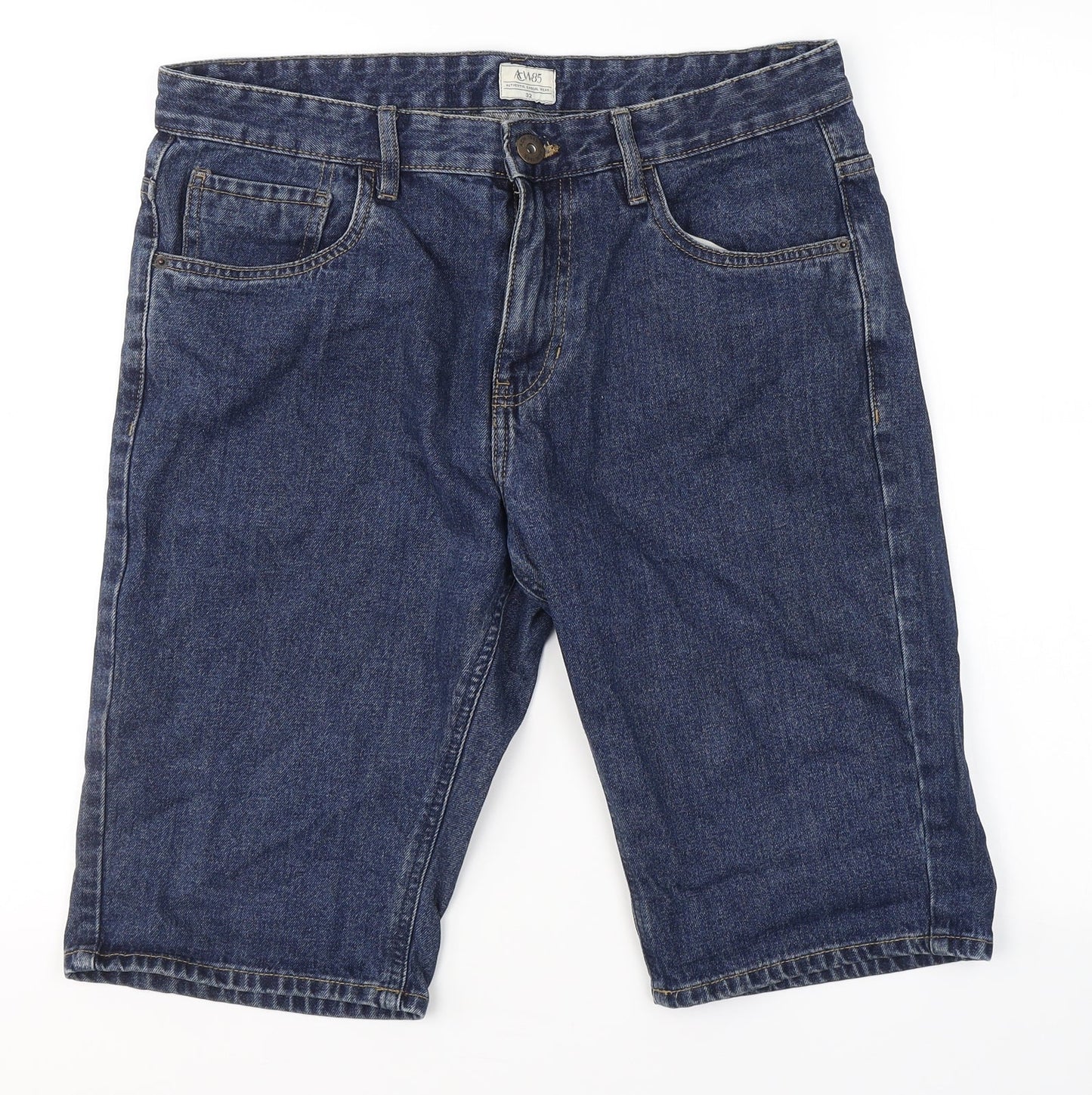 ACW 85  Mens Blue  Cotton Boyfriend Jeans Size 32 in  Regular Button