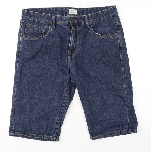 ACW 85  Mens Blue  Cotton Boyfriend Jeans Size 32 in  Regular Button