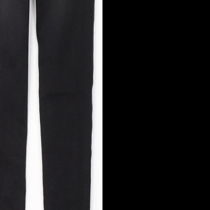 George Girls Black  Cotton Skinny Jeans Size 9-10 Years  Regular Button