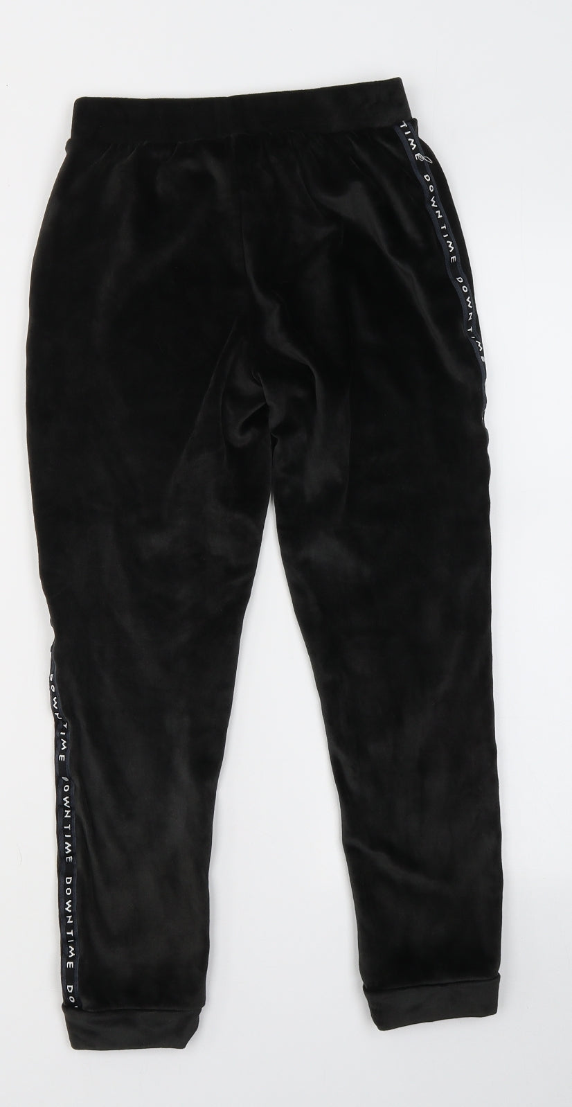 NEXT Girls Black  Polyester Jogger Trousers Size 9 Months  Regular