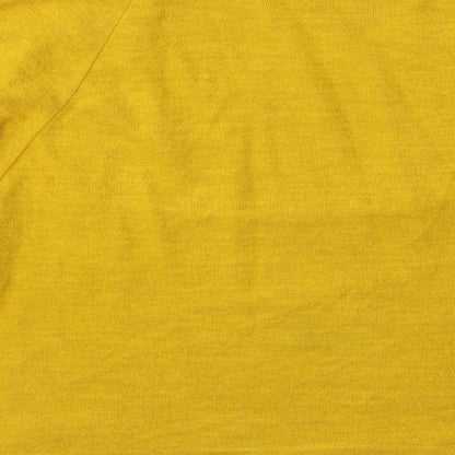 H&M Womens Yellow  Viscose Pullover Sweatshirt Size M  Pullover