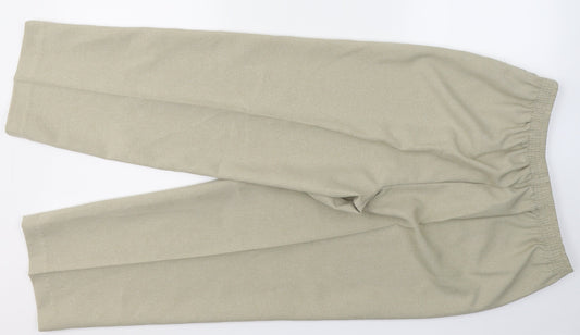BM Womens Beige  Polyester Trousers  Size 12 L25 in Regular