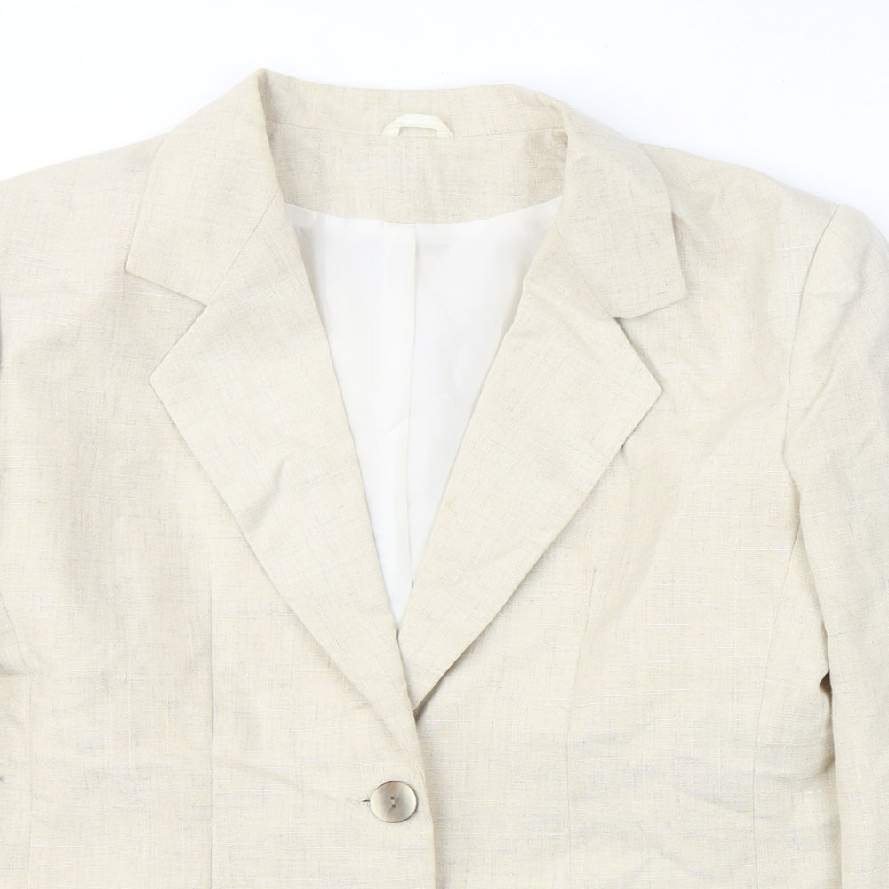 Womens UK Size 14 Anne Brooks Beige Jacket