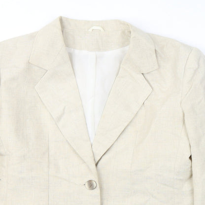 Womens UK Size 14 Anne Brooks Beige Jacket