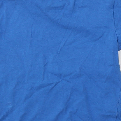 F&F Boys Blue  Cotton Pullover T-Shirt Size 3-4 Years Round Neck Pullover