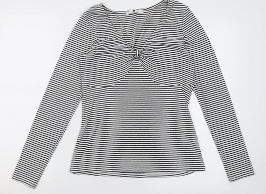 Womens UK Size 12 Very White Basic T-Shirt