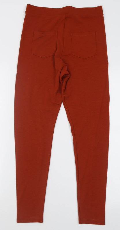 Womens UK Size 12 ASOS Regular Fit  Orange Trousers