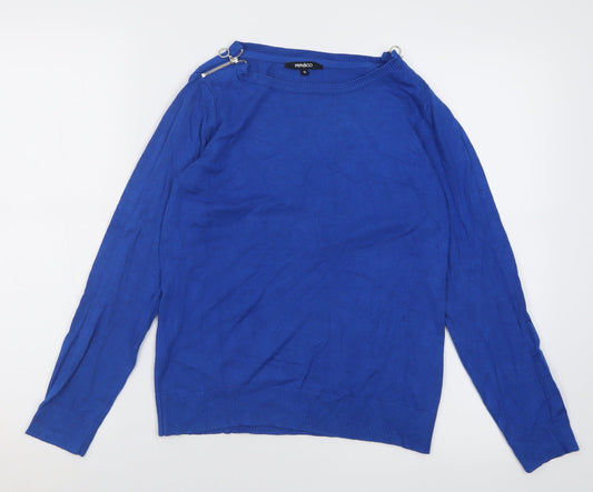 Womens UK Size 10 pep&co Blue Pullover Jumper