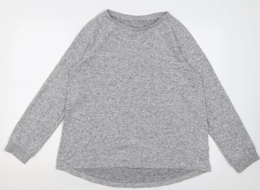 Primark Womens Grey Crew Neck  Polyester Pullover Jumper Size M