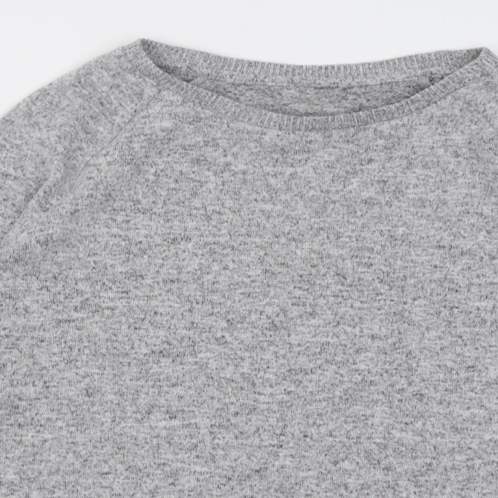 Primark Womens Grey Crew Neck  Polyester Pullover Jumper Size M