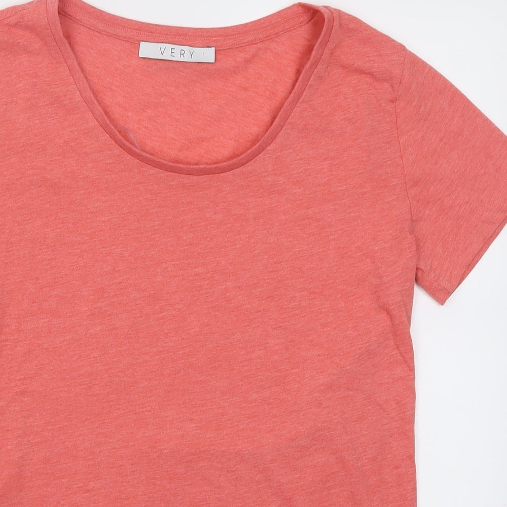 Womens UK Size 8 Very Pink Basic T-Shirt
