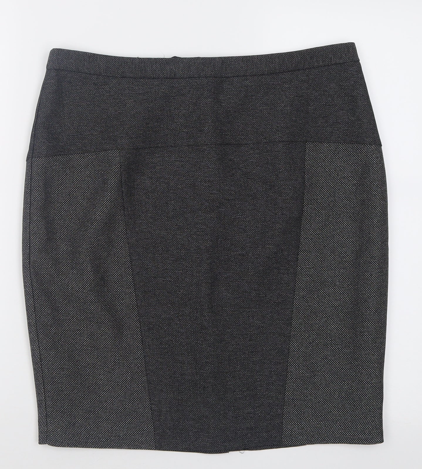NEXT Womens Grey  Polyester A-Line Skirt Size 21 in   Zip